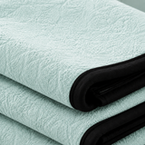 SOGA 230x200cm Mint Green Flannel Polyester Throw Blanket