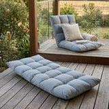 SOGA Light Grey Flannel Lounge Chair Cushion Soft Comfortable Seat Pad