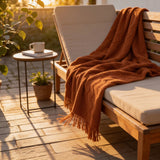 SOGA Brown Polyester Throw Blanket Soft Cozy Sofa Bed