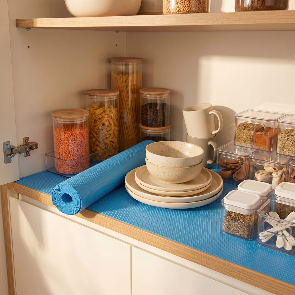 SOGA 60x300cm Blue EVA Cabinet Shelf Liner Mat