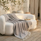 SOGA 2X Grey Throw Blanket 127x170cm Soft Polyester Cozy Sofa Bed
