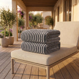 SOGA 2X 150x200cm Grey Flannel Polyester Throw Blanket