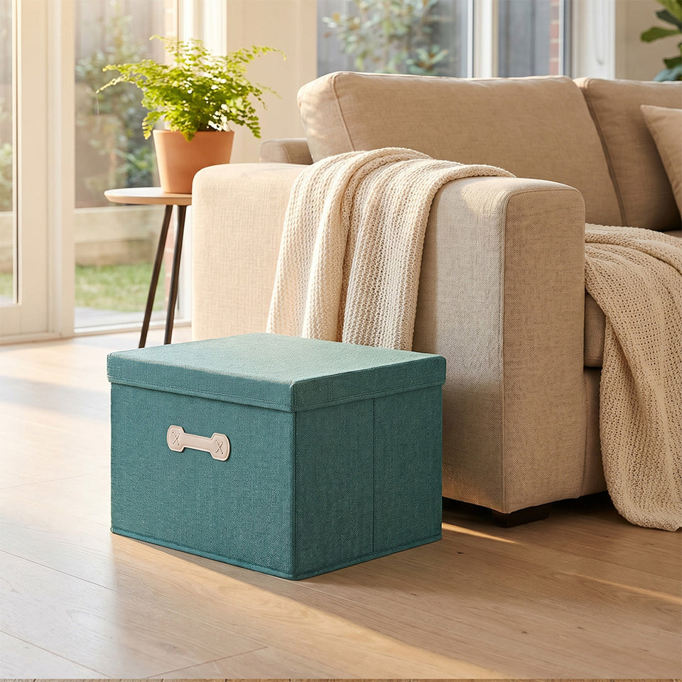 SOGA (46x36x28cm) Green 45L Fabric Storage Box Organizer