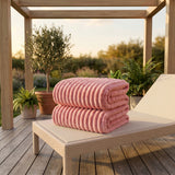 SOGA 2X 230x200cm Pink Flannel Polyester Throw Blanket