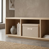 SOGA (60x42x35cm) Khaki 88L Fabric Storage Box Organizer