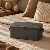 SOGA (38x26x15cm) Grey Fabric Storage Box Home Organizer (Medium)