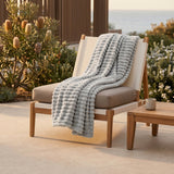 SOGA 150x200cm Silver Flannel Polyester Throw Blanket