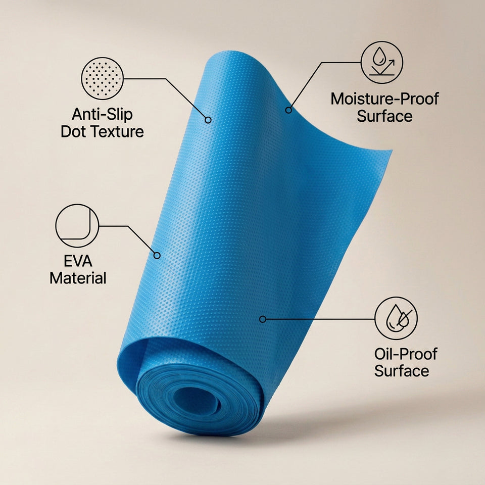 SOGA 60x300cm Blue EVA Cabinet Shelf Liner Mat
