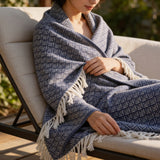 SOGA Deep Navy Throw Blanket 127x170cm Soft Polyester Cozy Sofa