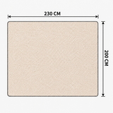 SOGA 230x200cm Peach Flannel Polyester Throw Blanket