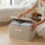 SOGA (60x42x35cm) Khaki 88L Fabric Storage Box Organizer