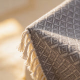 SOGA Grey Throw Blanket 127x170cm Soft Polyester Cozy Sofa Bed