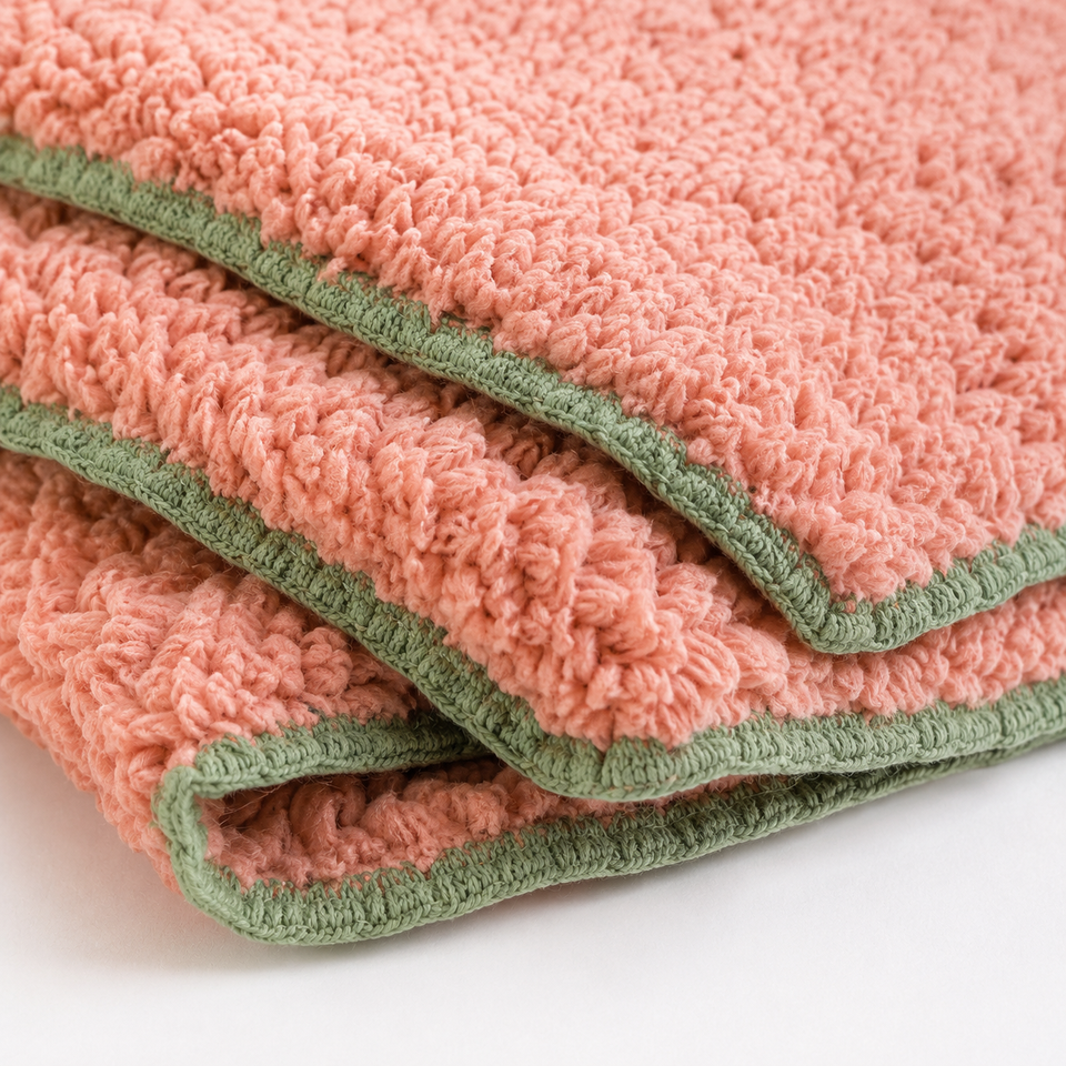 SOGA 230x200cm Pink Flannel Polyester Throw Blanket