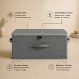 SOGA (45x35x25cm) Grey Fabric Storage Box Home Organizer