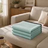 SOGA 230x200cm Mint Green Flannel Polyester Throw Blanket