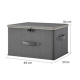 SOGA (49x37x30cm) Grey Fabric Storage Box Home Organizer