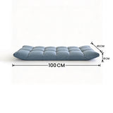 SOGA 2X Light Grey Flannel Lounge Chair Cushion Soft Comfortable Seat Pad