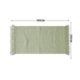 SOGA Matcha Green Polyester Throw Blanket Soft Cozy Sofa Bed