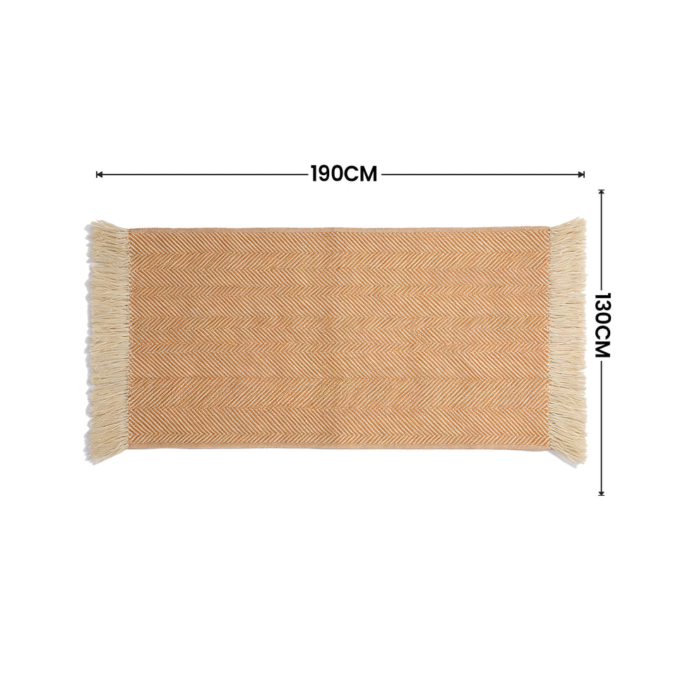 SOGA Mustard Yellow Polyester Throw Blanket Soft Cozy Sofa Bed