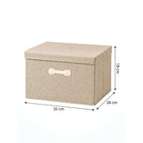 SOGA (35x28x18cm) Khaki 18L Fabric Storage Box Organizer