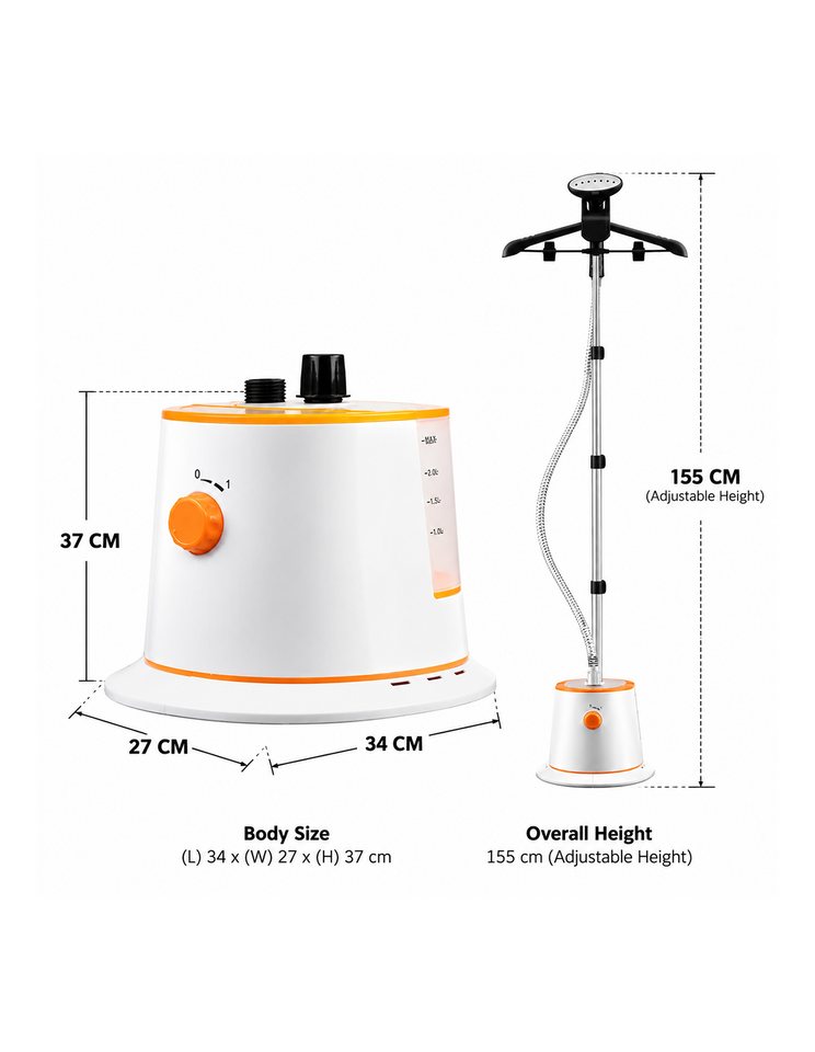 SOGA Garment Steamer Portable Cleaner Steam Iron 125