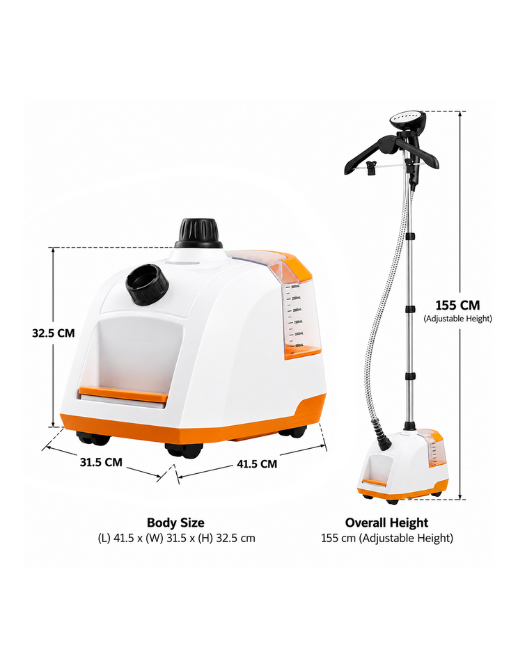 SOGA 80min Garment Steamer Portable Cleaner Steam Iron