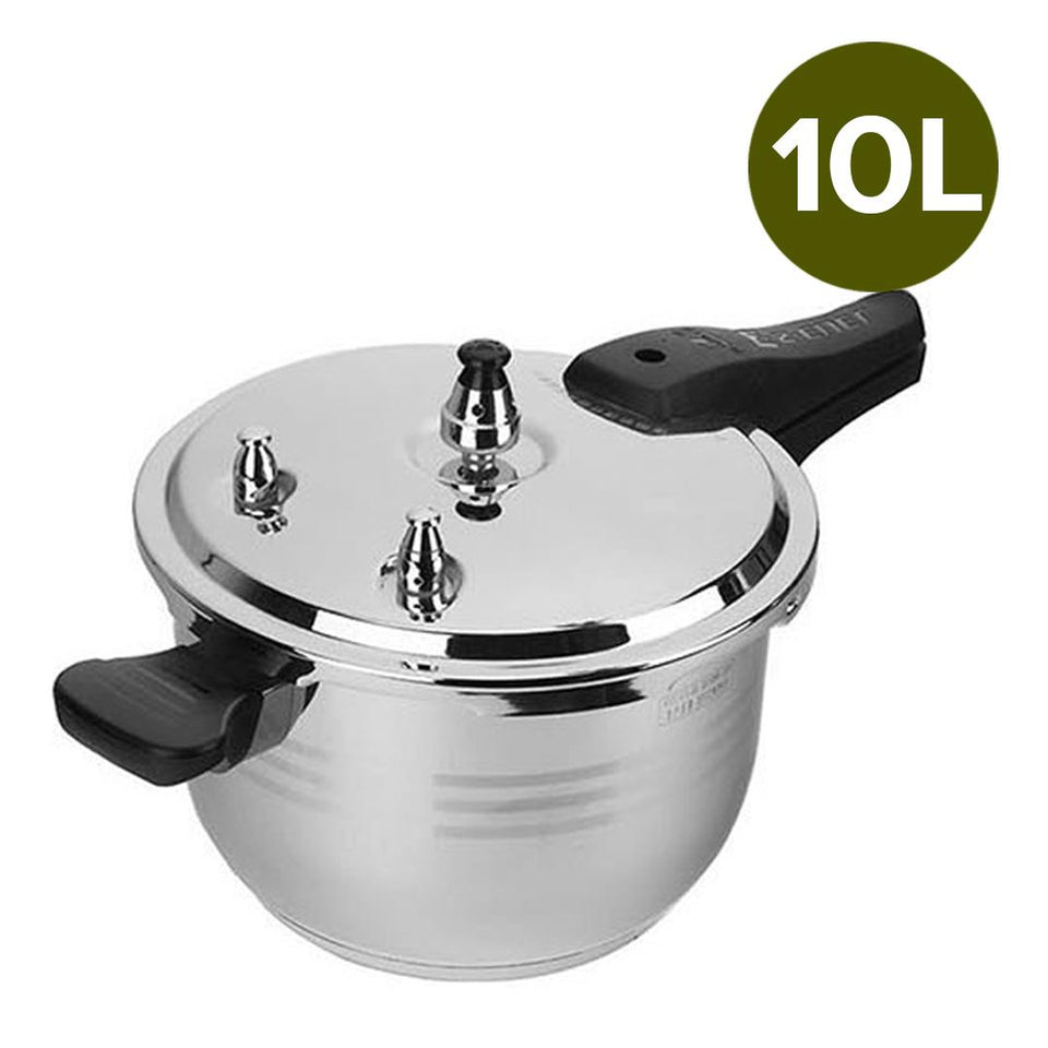 2X 10L Commercial Grade Stainless Steel Pressure Cooker