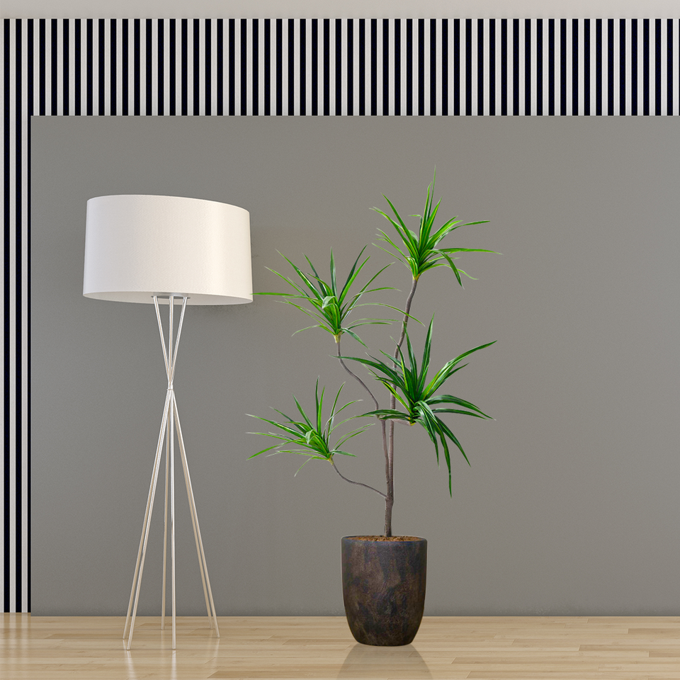 SOGA 180cm Realistic Artificial Dracaena, Rubberised Silk Cloth + Iron Wire, Home Decor