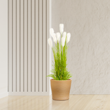 SOGA 4X 150cm Wheat Plume Grass Artificial Plant, Home Decor