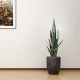 SOGA 95cm Sansevieria Snake Artificial Plants with Black Plastic Planter Greenery, Home Office Decor