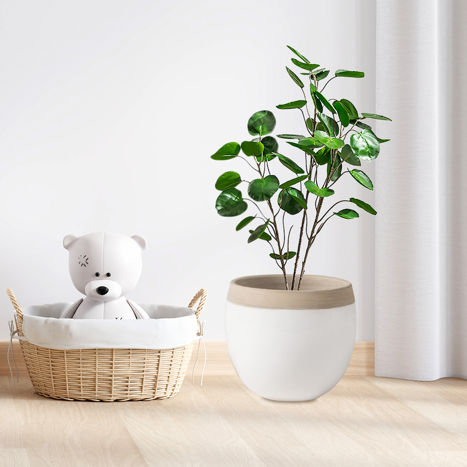 SOGA 2X 95cm Artificial Tree Indoor Nordic Style Artificial Tree Potted Simulation Tree, Home Decor