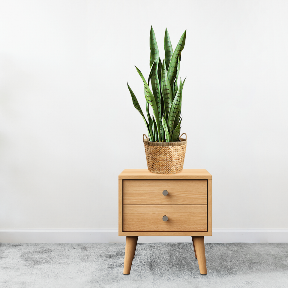 SOGA 97cm Sansevieria Snake Artificial Plants with Black Plastic Planter Greenery, Home Office Decor