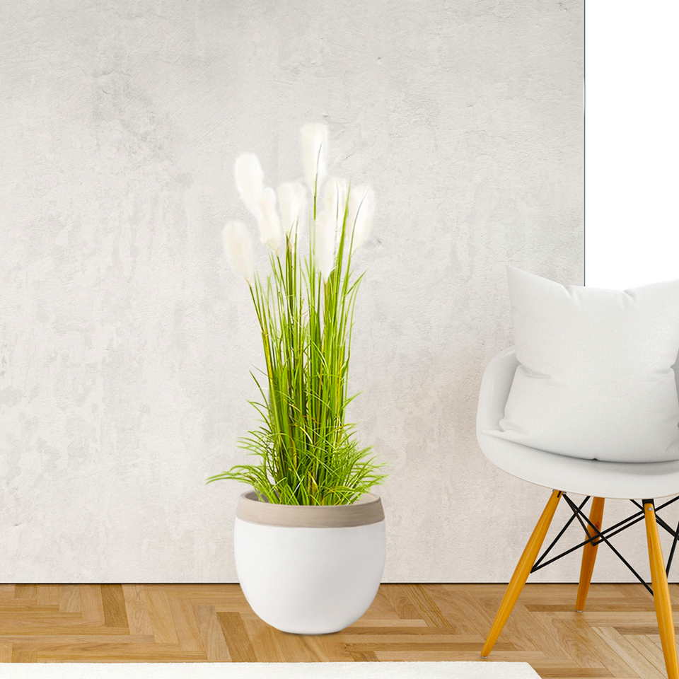 SOGA 4X 150cm Wheat Plume Grass Artificial Plant, Home Decor