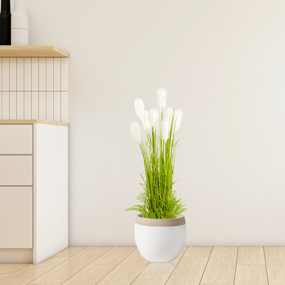 SOGA 4X 150cm Wheat Plume Grass Artificial Plant, Home Decor