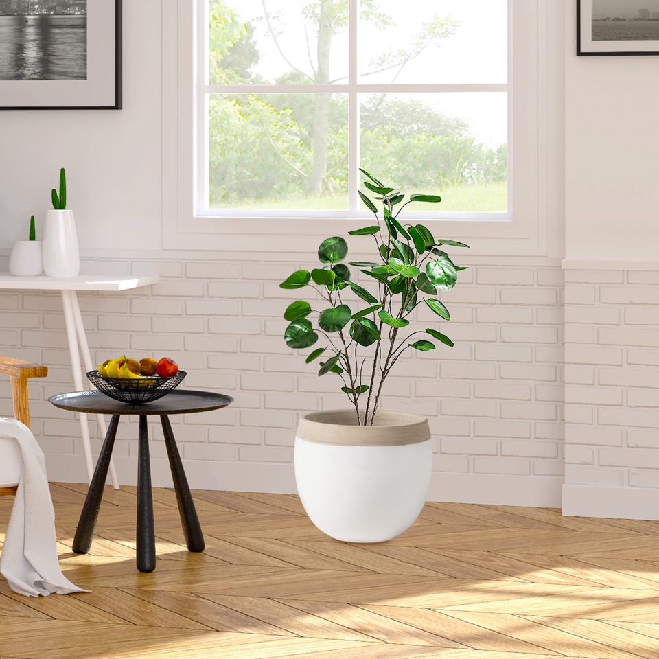 SOGA 2X 95cm Artificial Tree Indoor Nordic Style Artificial Tree Potted Simulation Tree, Home Decor