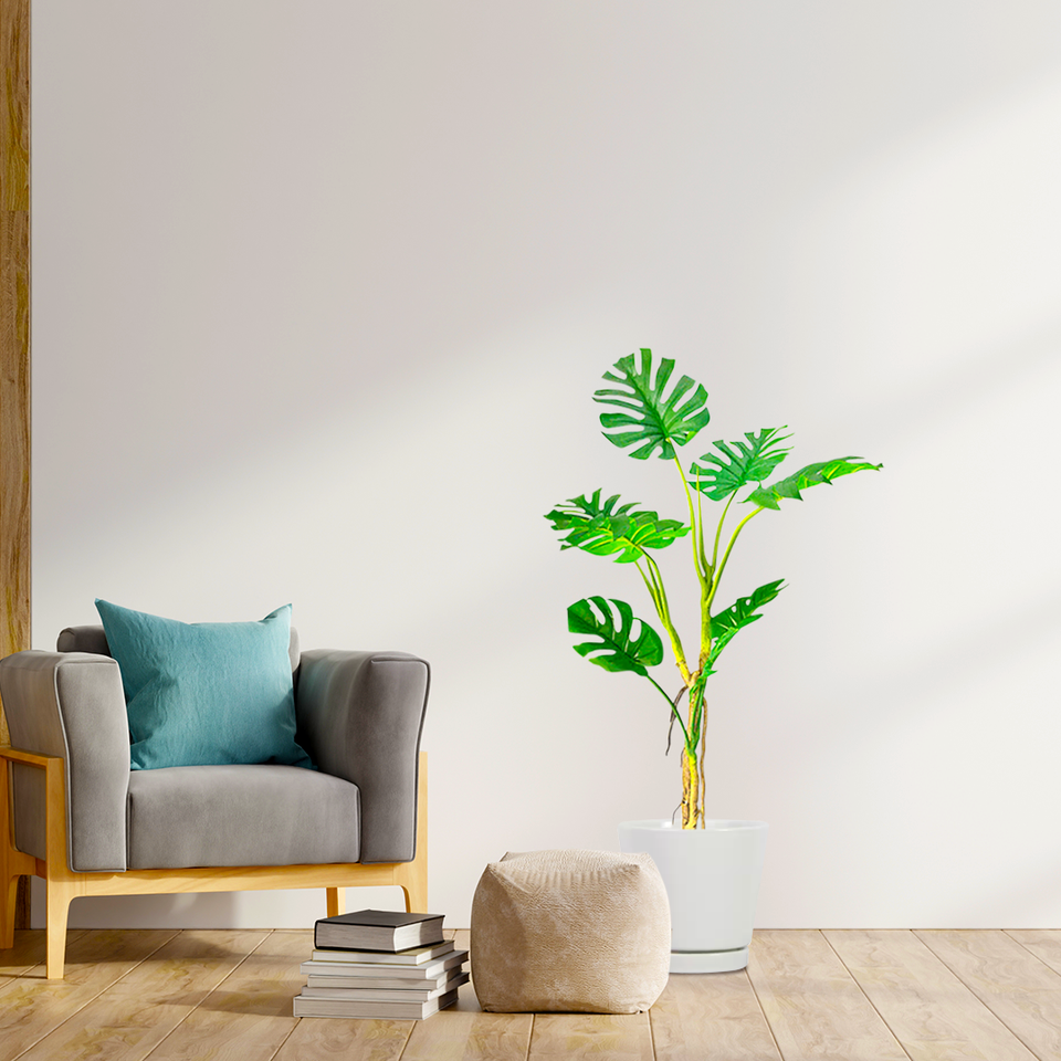 SOGA 4X 160cm Tropical Monstera Palm Artificial Plant Tree, Real Touch Technology, with UV Protection