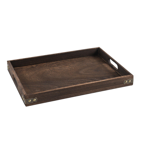 SOGA Walnut Rectangle Serving Tray Large