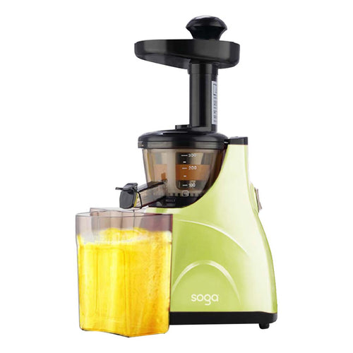 SOGA Slow Juicer Premium Masticating Electric Vegetable Juice Extractor Green