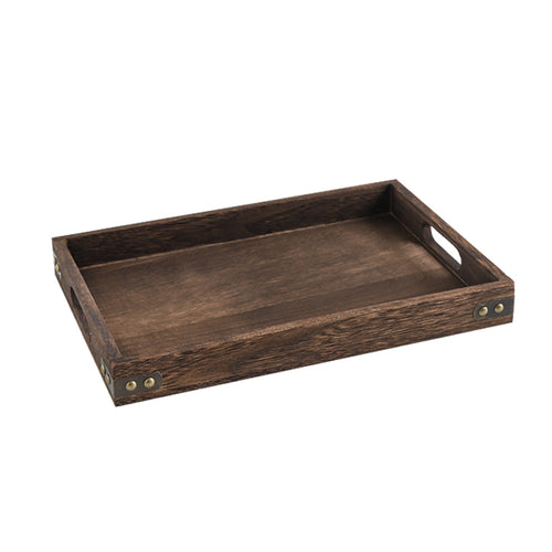 SOGA Walnut Rectangle Serving Tray Medium