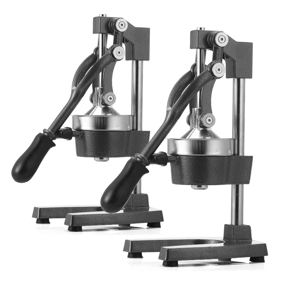 SOGA 2x Commercial Manual Juicer Hand Press Juice Extractor Squeezer Black