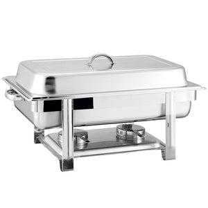 SOGA Stainless Steel Chafing 2x4.5L Catering Dish Food Warmer