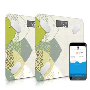 SOGA 2X Wireless Bluetooth Digital Body Fat Scale Bathroom Health Analyzer Weight Fish Design