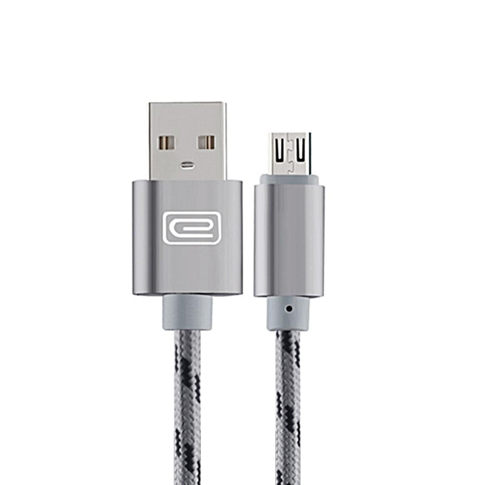 Durable 1.5 Meter Nylon Micro Usb Cable for Android 2.0A Copper Cord in 5 Colours