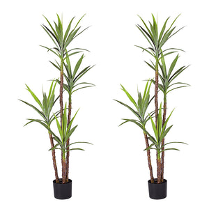 SOGA 2X 180cm Artificial Natural Green Dracaena Yucca Tree Fake Tropical Indoor Plant Home Office Decor