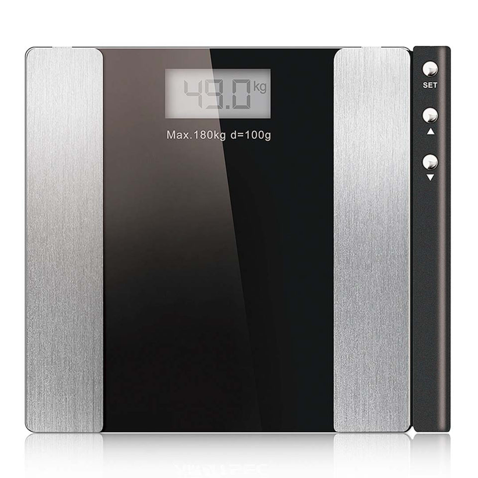SOGA Wireless Electronic Body Fat LCD Bathroom Weighing Scale Digital  Weight Monitor Black