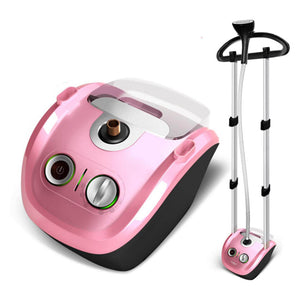 SOGA Garment Steamer Vertical Twin Pole Clothes 2.8L 1800w Professional Steaming Kit Pink