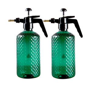 SOGA 2-Pack 2L Mist Water Spray Bottle with Adjustable Nozzle and Top Pump