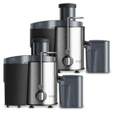 SOGA 2X Juicer 400W Professional Stainless Steel Whole Fruit Vegetable Juice Extractor Diet Chrome