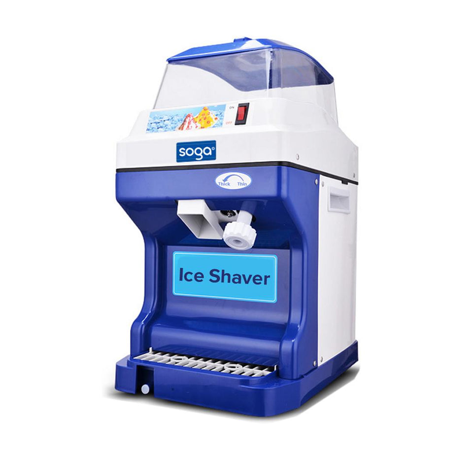 SOGA Commercial Ice Shaver Ice Crusher Slicer Smoothie Maker Machine 180KG/h