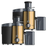 SOGA 2X Juicer 400W Professional Stainless Steel Whole Fruit Vegetable Juice Extractor Diet Gold